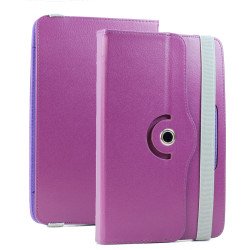 Universal 7 inch 360 Premium Flip Leather Tablet Case (Purple)